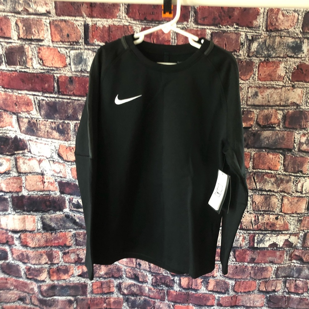 NWT Nike Youth Unisex M Academy Soccer Crew Neck Pullover Black 893809-010
